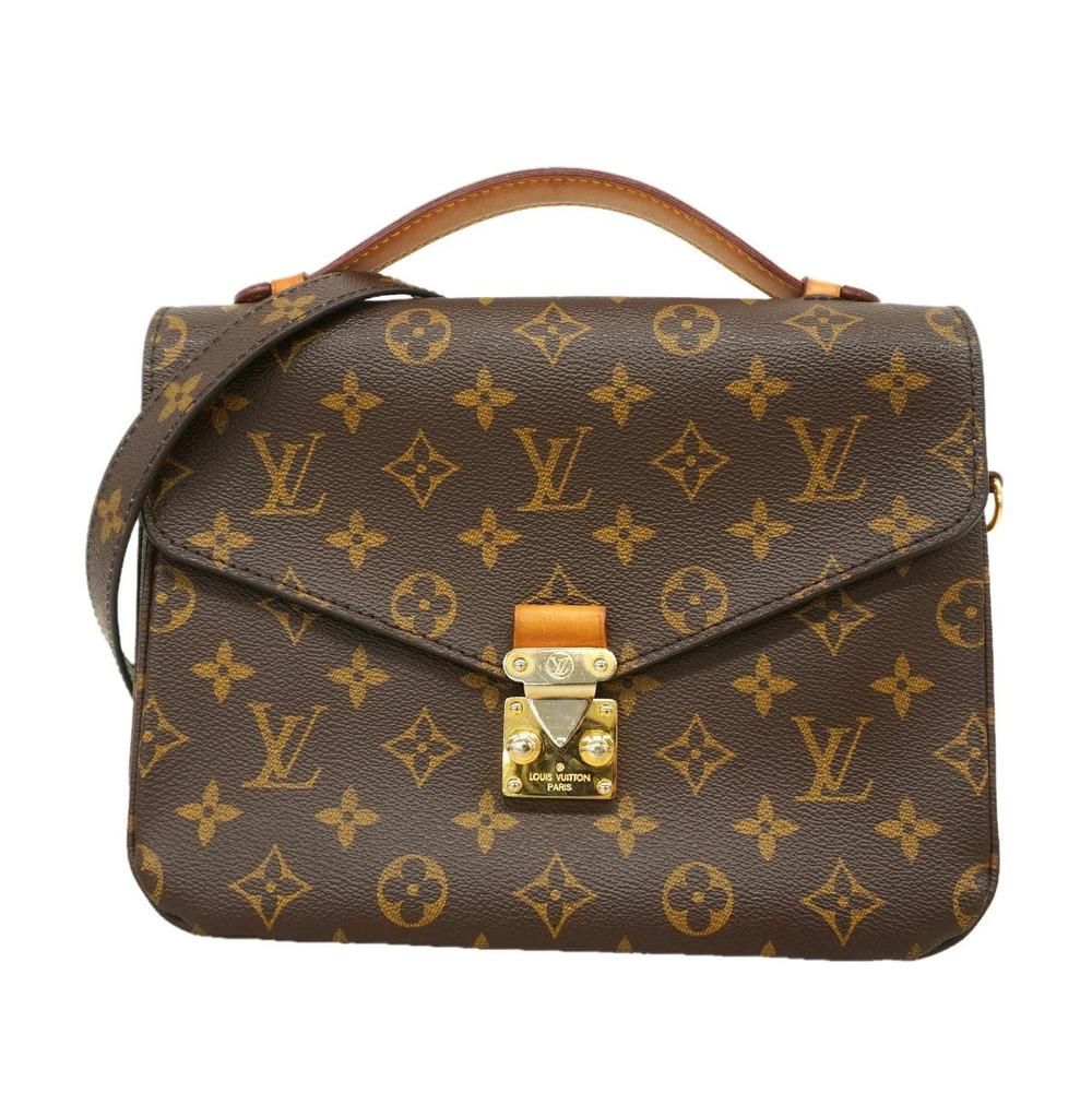 Louis Vuitton Monogram Pochette Metis Handbag Brown Bag